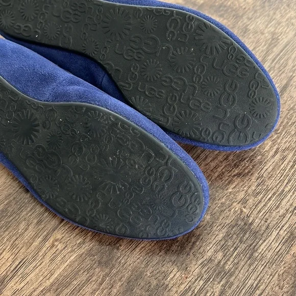 UGG Australia Twilight Blue Suede Alloway Slippers 6US - Picture 11 of 13